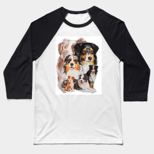 Australian Shepherd Medley Baseball T-Shirt